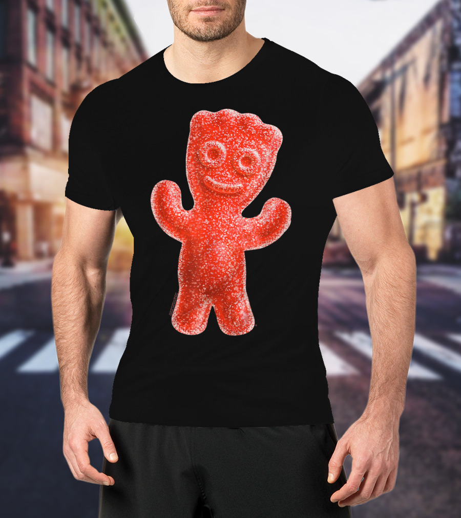 Sour Patch Kids Candy Red Gummy Smiling Figure T-Shirt