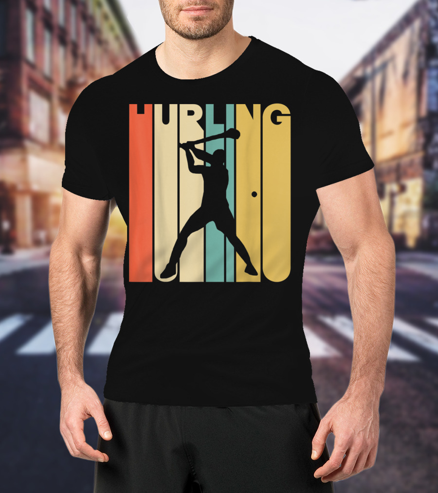 Hurling Vintage Style Retro T-Shirt
