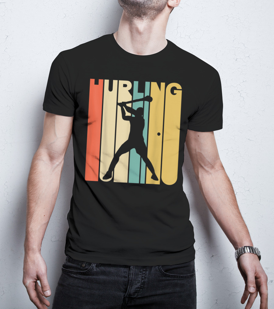 Hurling Vintage Style Retro T-Shirt