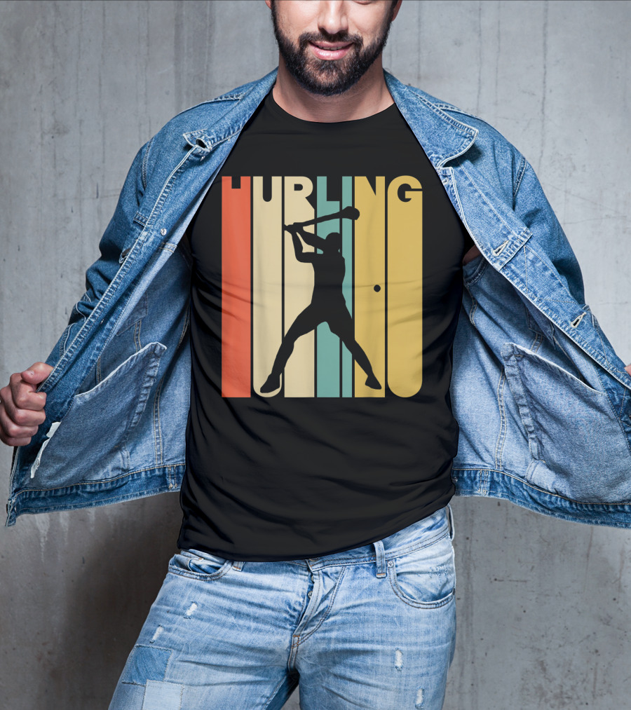 Hurling Vintage Style Retro T-Shirt