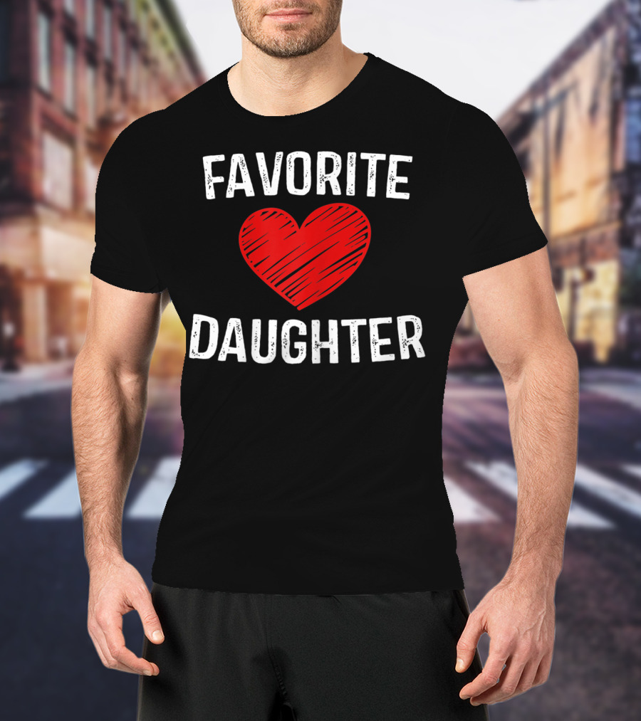 FAVORITE DAUGHTER Red Heart T-Shirt