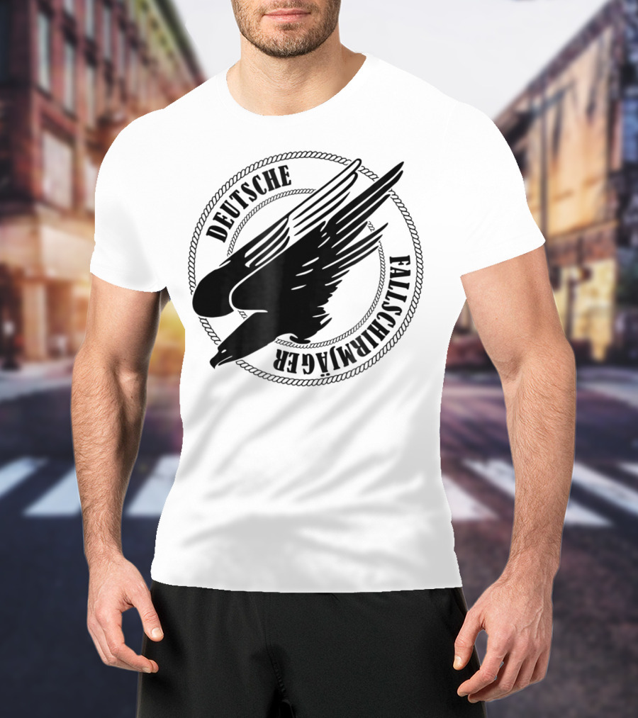 Deutsche Fallschirmjager Ww2 German Paratrooper Emblem T-Shirt