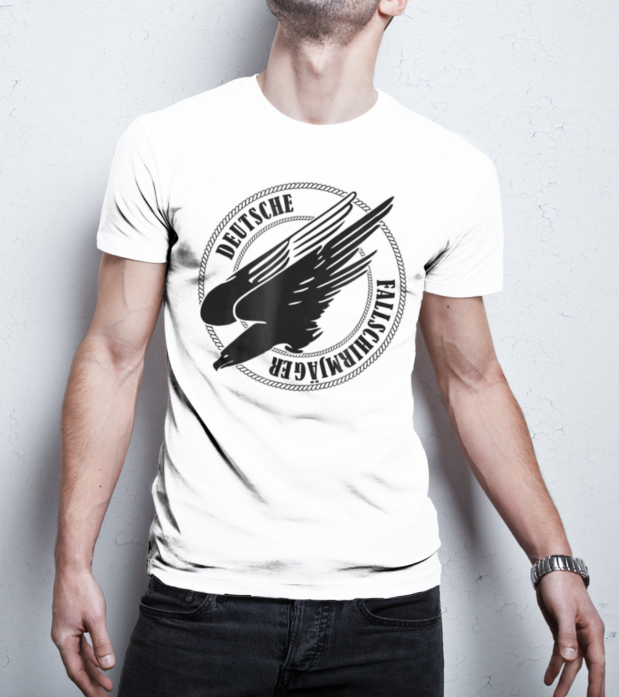 Deutsche Fallschirmjager Ww2 German Paratrooper Emblem T-Shirt