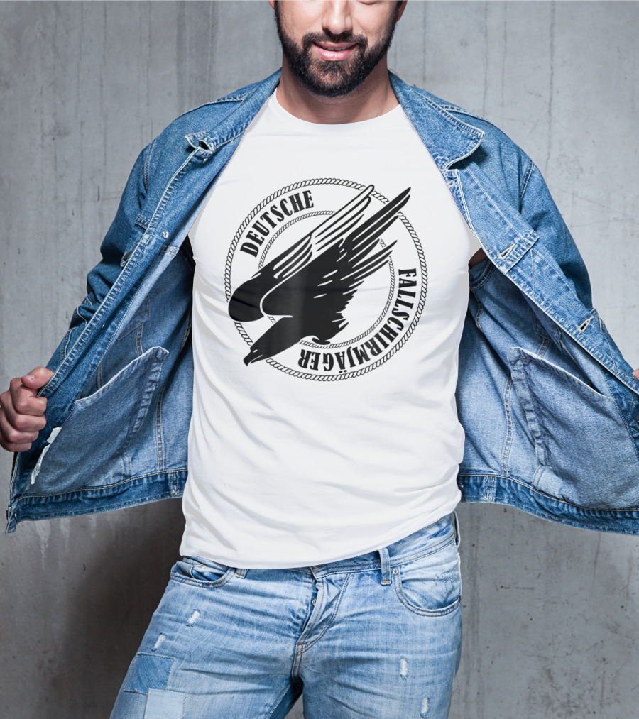 Deutsche Fallschirmjager Ww2 German Paratrooper Emblem T-Shirt