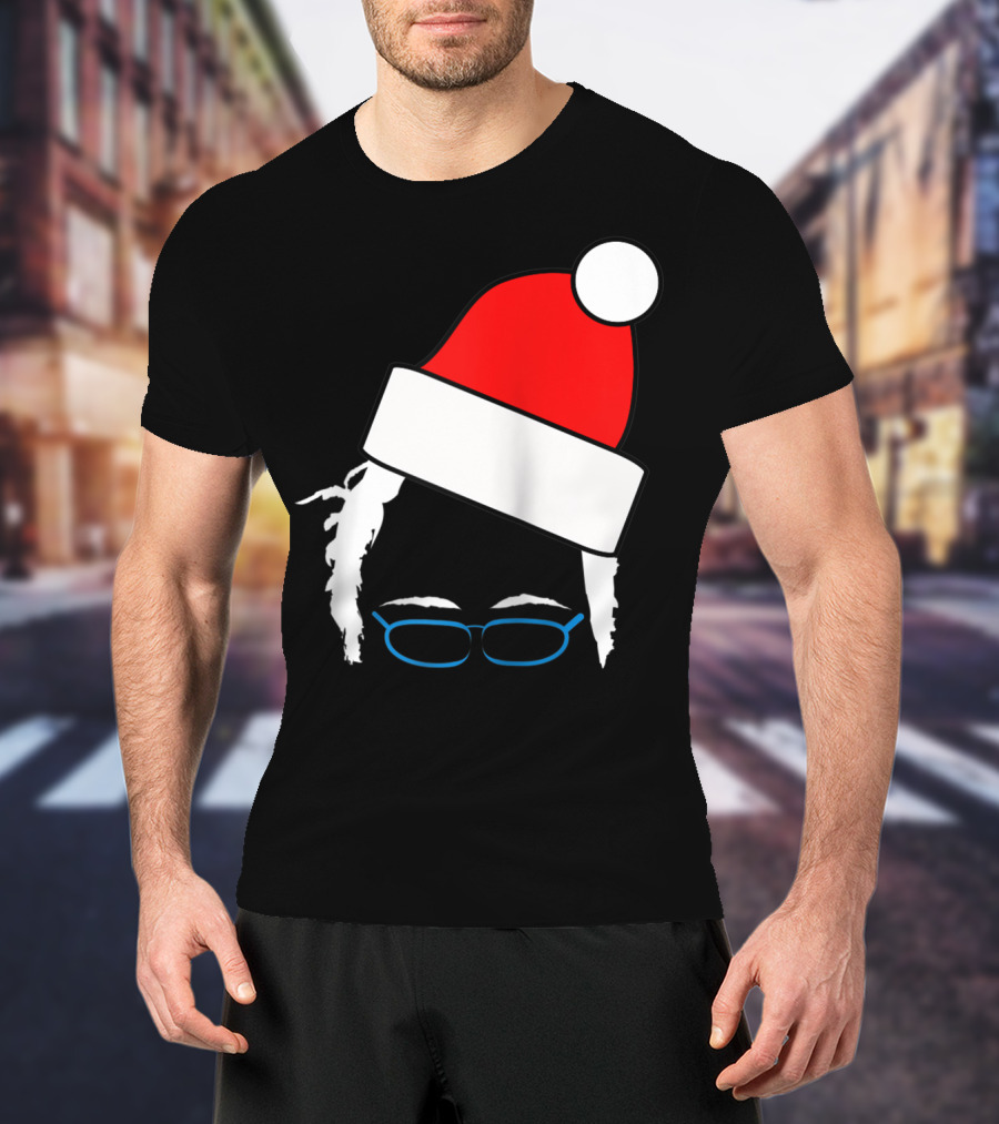 Bernie Sanders Santa Hat Christmas Holiday T-Shirt