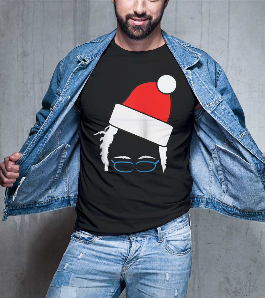 Bernie Sanders Santa Hat Christmas Holiday T-Shirt