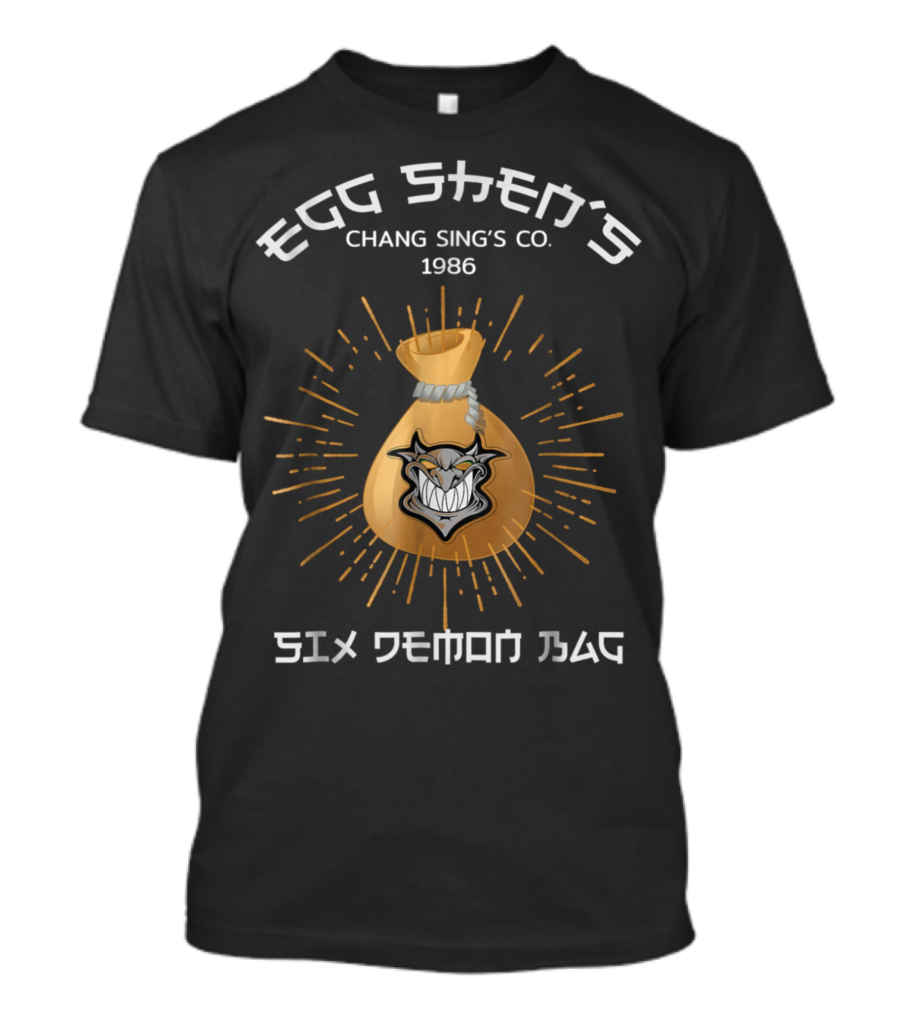 Egg Shen's Chang Sing's Co. 1986 Six Demon Bag T-Shirt