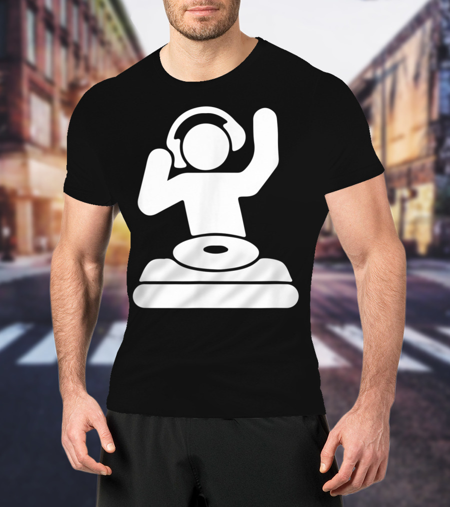 Dj Vinyl Turntable Music Mixer Headphones T-Shirt