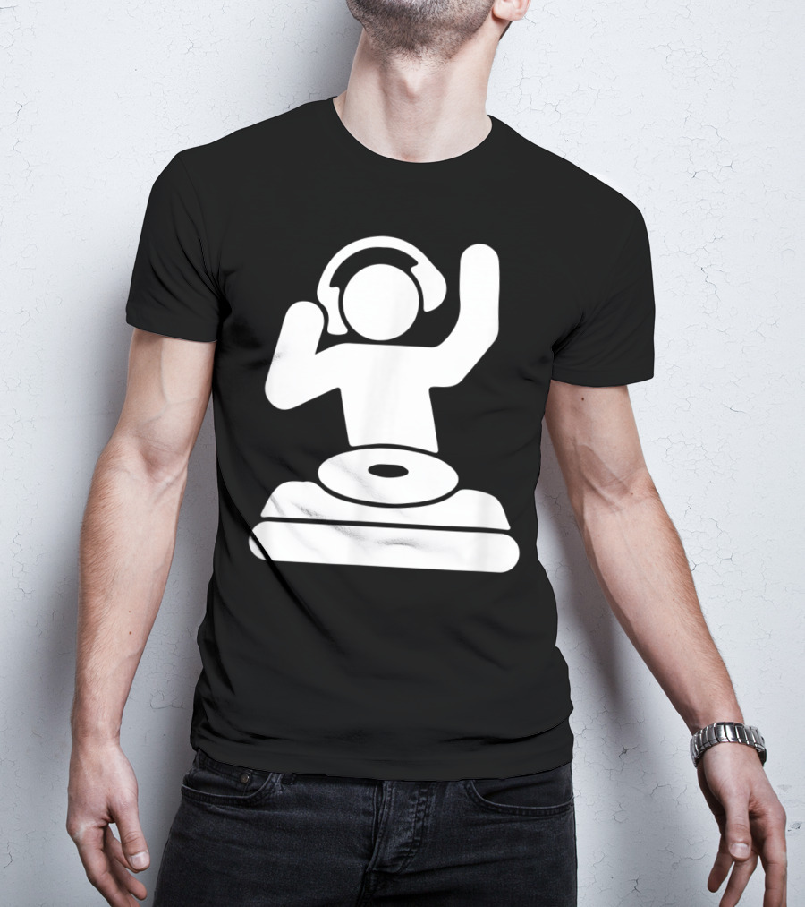 Dj Vinyl Turntable Music Mixer Headphones T-Shirt