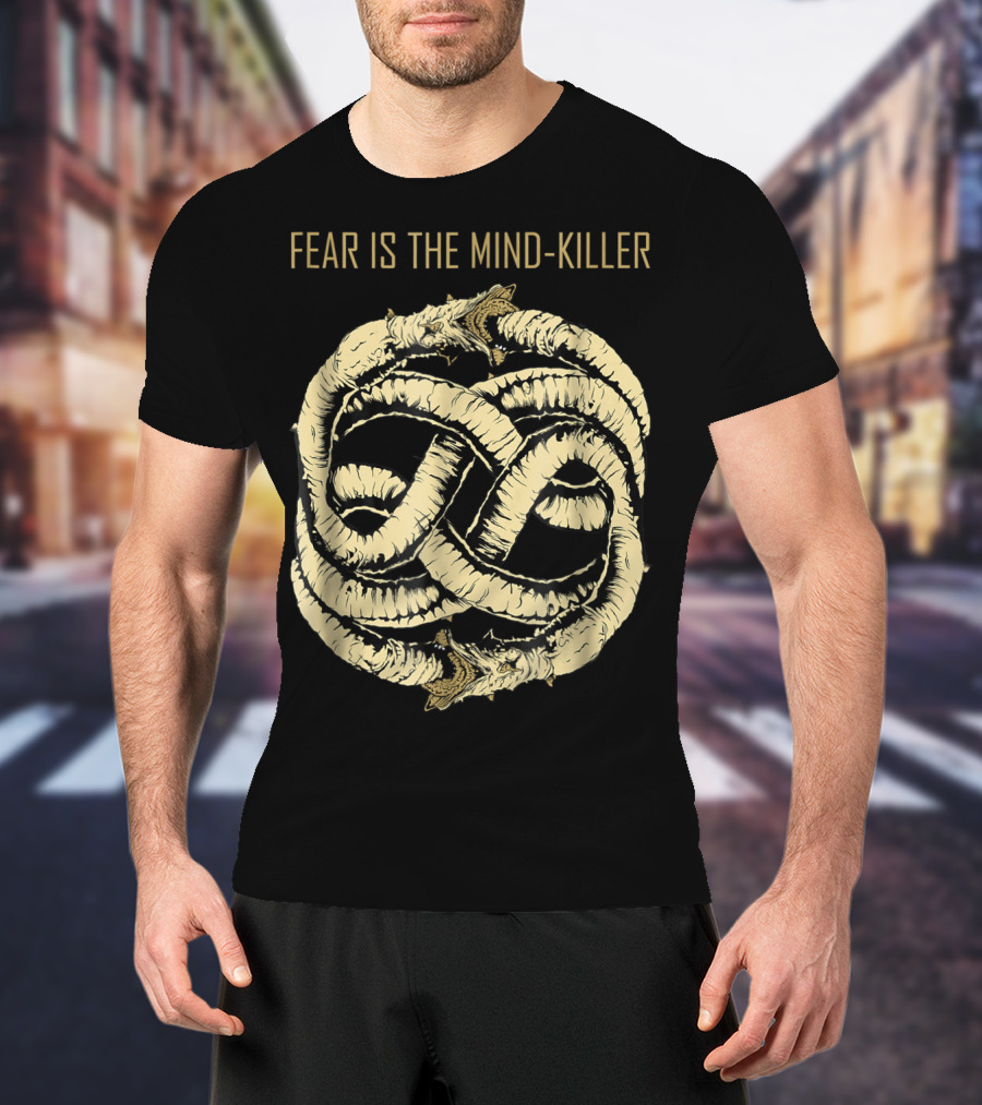 Fear Is The Mind Killer Ouroboros Symbol Dune T-Shirt