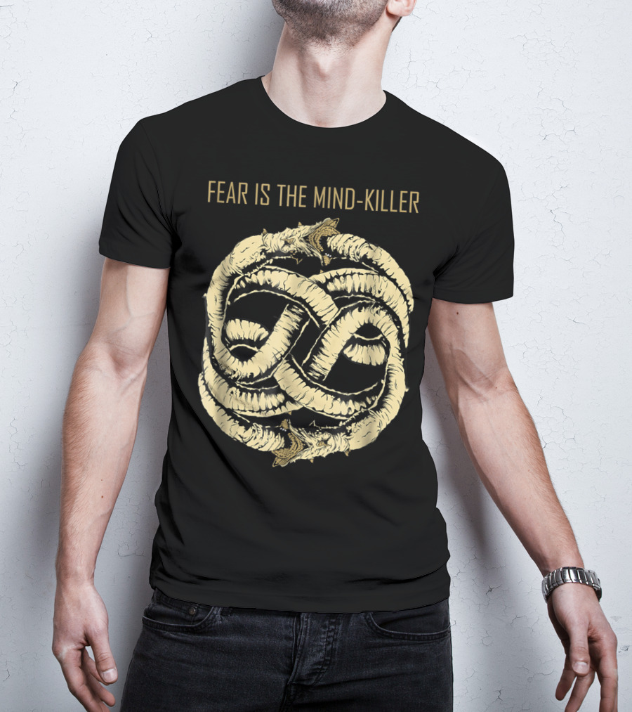 Fear Is The Mind Killer Ouroboros Symbol Dune T-Shirt