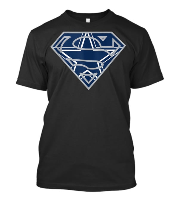 Father's Day Superman Cowboy Football Dallas Fans T-Shirt