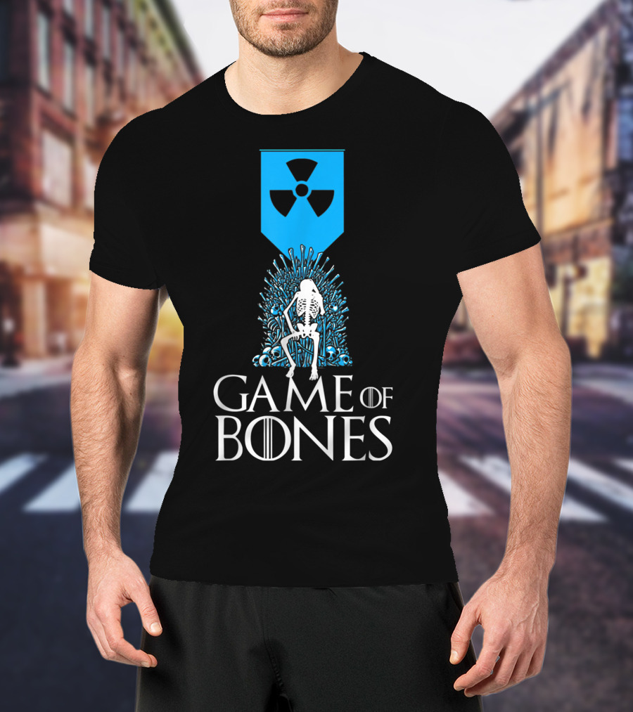 Game Of Bones Radiology Xrays Skeleton Throne Nuclear T-Shirt