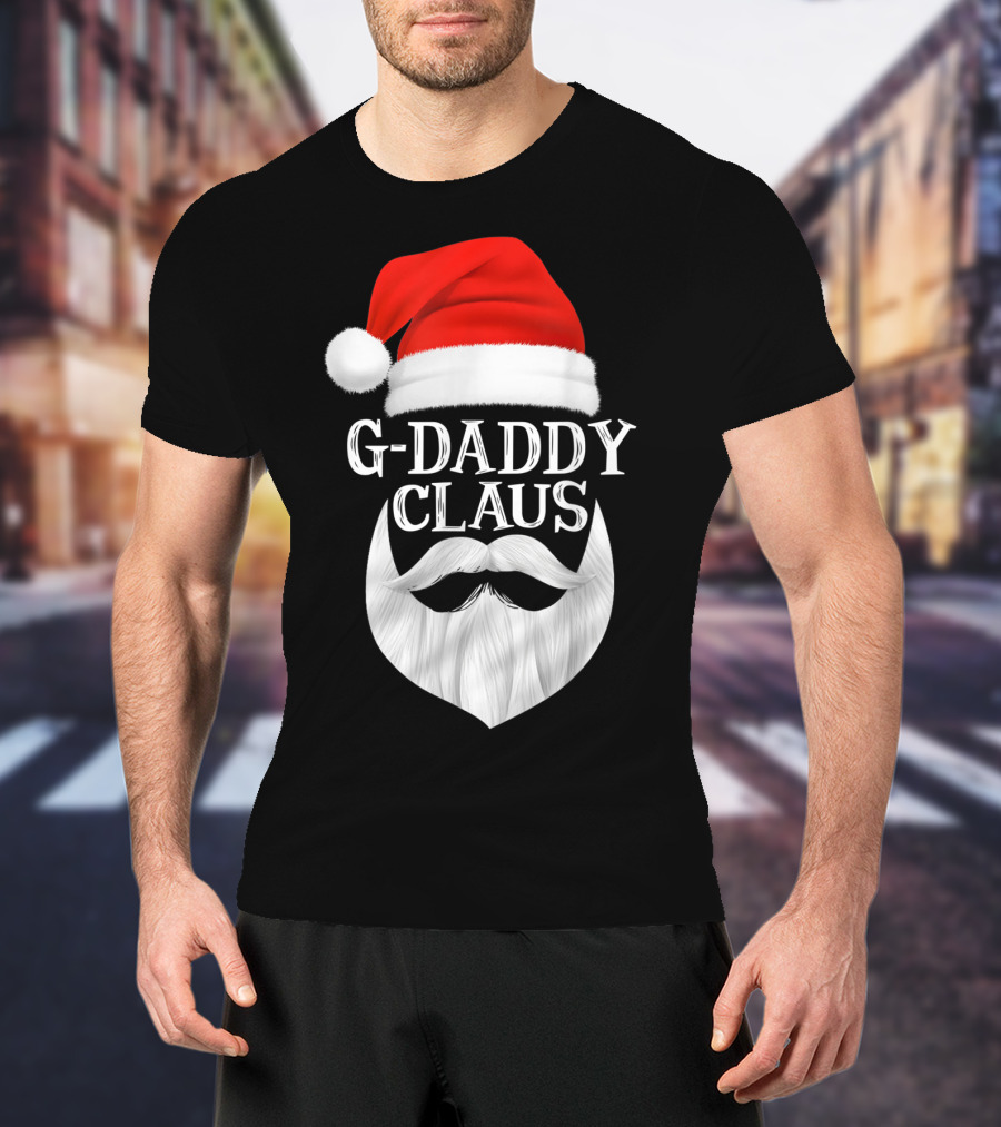 G-Daddy Claus Christmas Beard Santa Hat T-Shirt