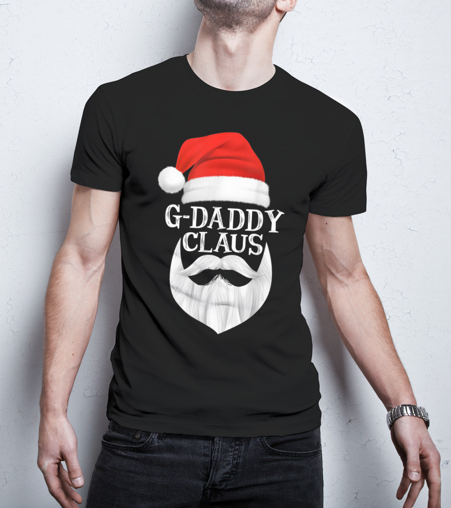 G-Daddy Claus Christmas Beard Santa Hat T-Shirt