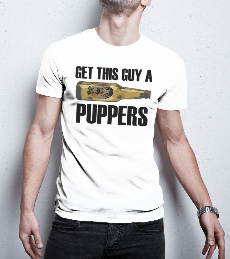 Get This Guy A Puppers Beer Bottle Iconic T-Shirt