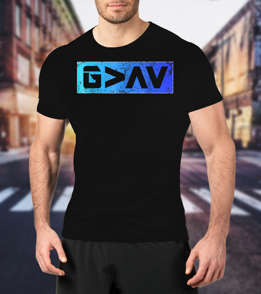 G>∧∨ Blue Gradient Spiritual T-Shirt