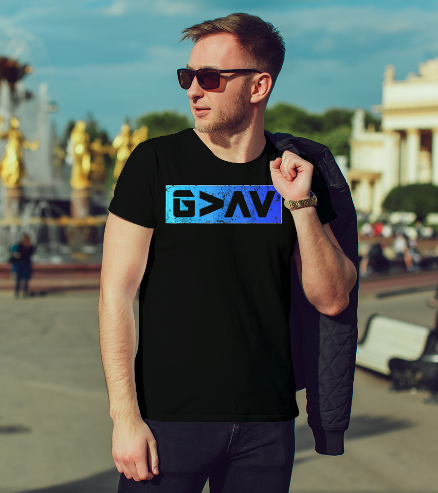 G>∧∨ Blue Gradient Spiritual T-Shirt