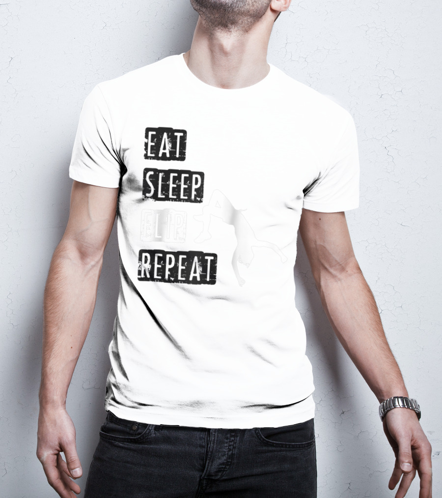 Gymnastics Eat Sleep Flip Repeat Gymnast T-Shirt