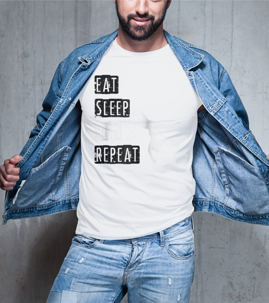 Gymnastics Eat Sleep Flip Repeat Gymnast T-Shirt