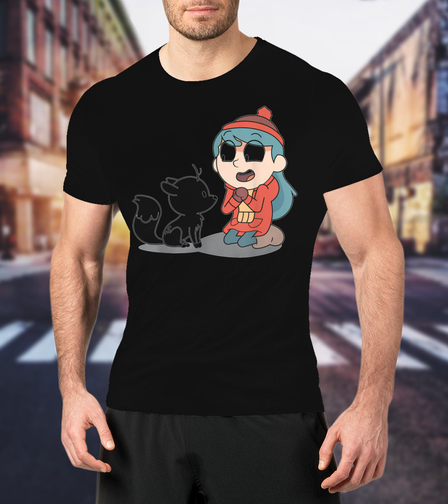 Hilda And Twig Sitting Joyfully In Winter Wear T-Shirt