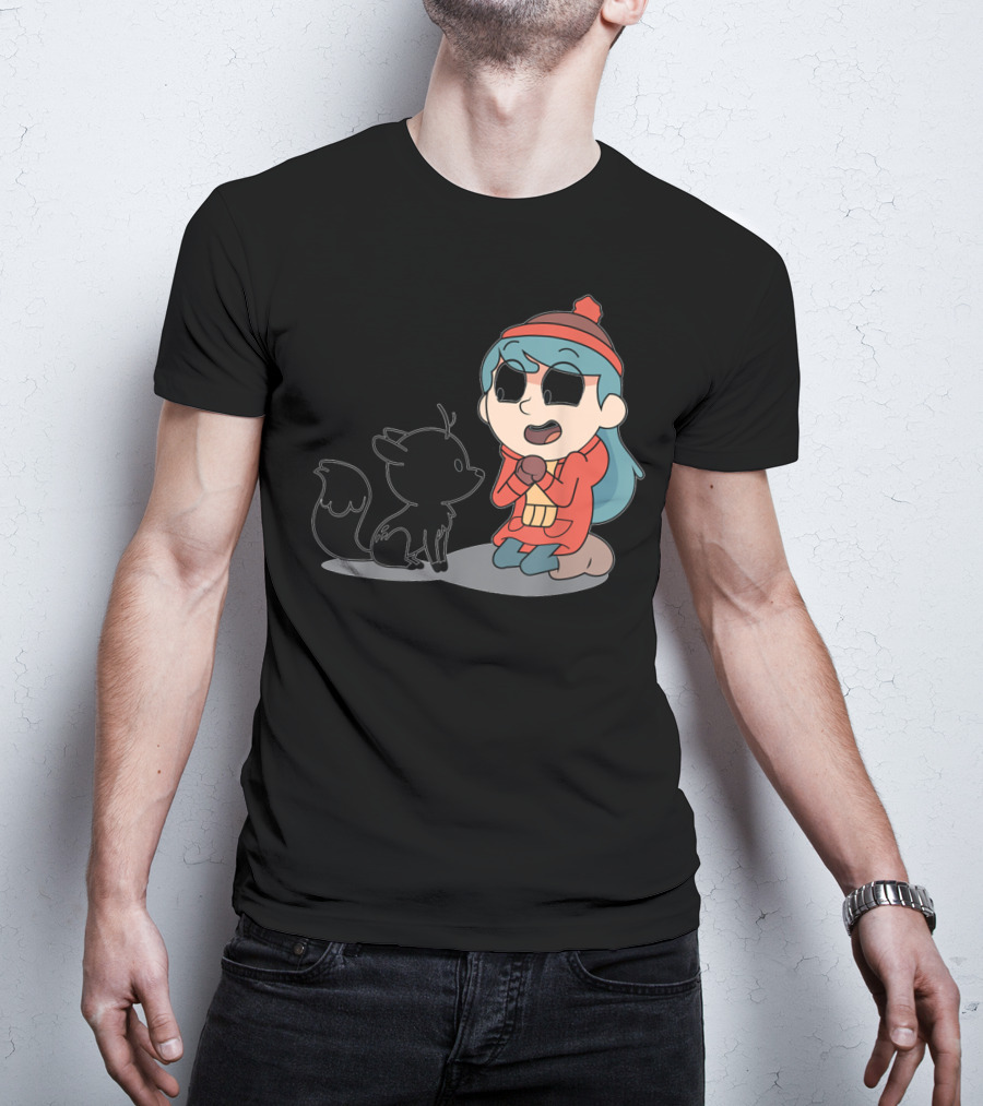Hilda And Twig Sitting Joyfully In Winter Wear T-Shirt