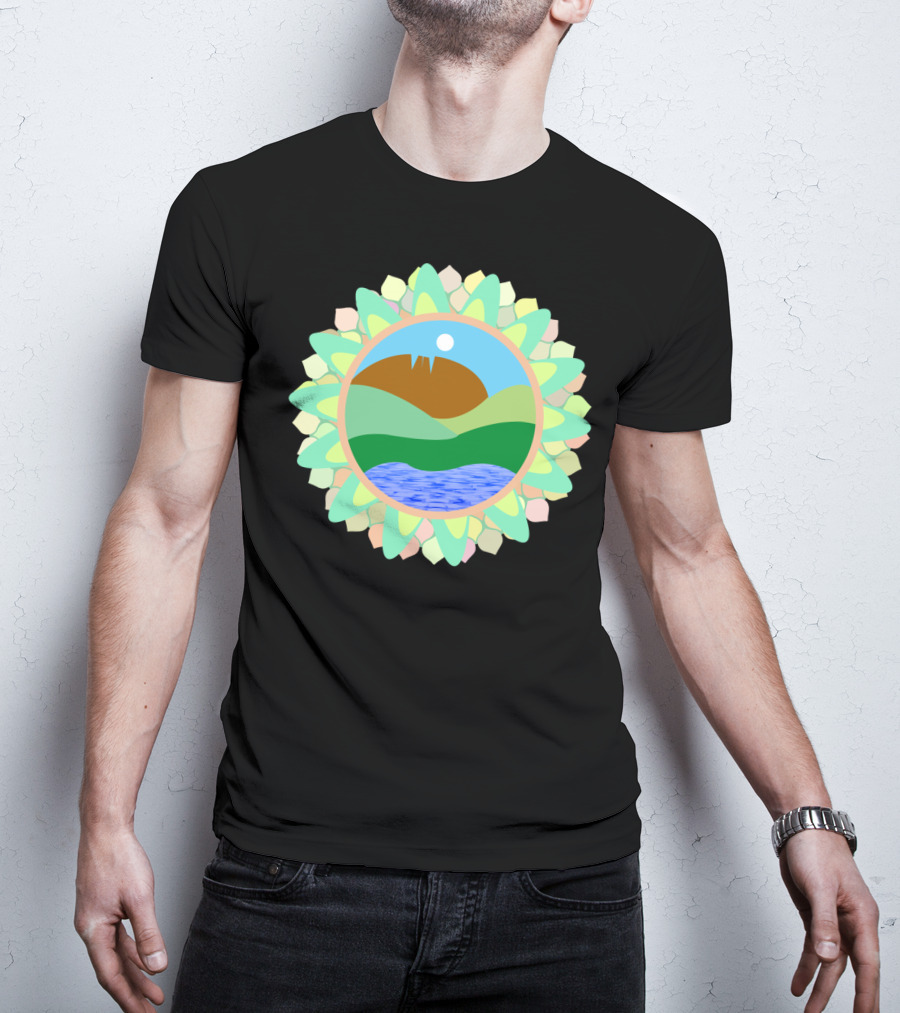 Horsetooth Rock Fort Collins Colorado Co Scenic Mountain Lake Sunburst T-Shirt