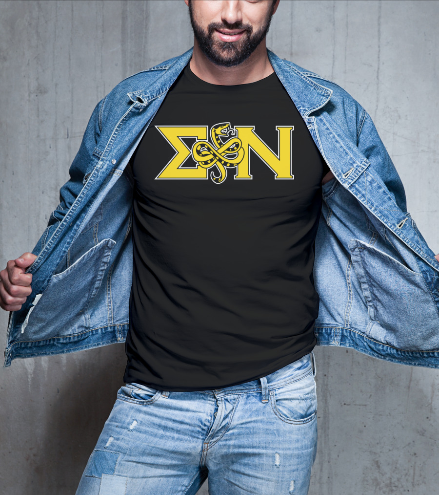 Sigma Nu Serpent Logo Classic Fit Greek Letters T-Shirt