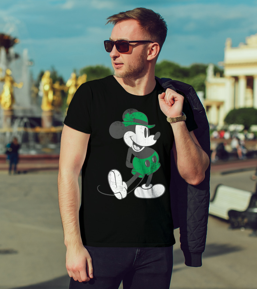 Disney Mickey Mouse Classic Green St. Patrick's Day Edition T-Shirt