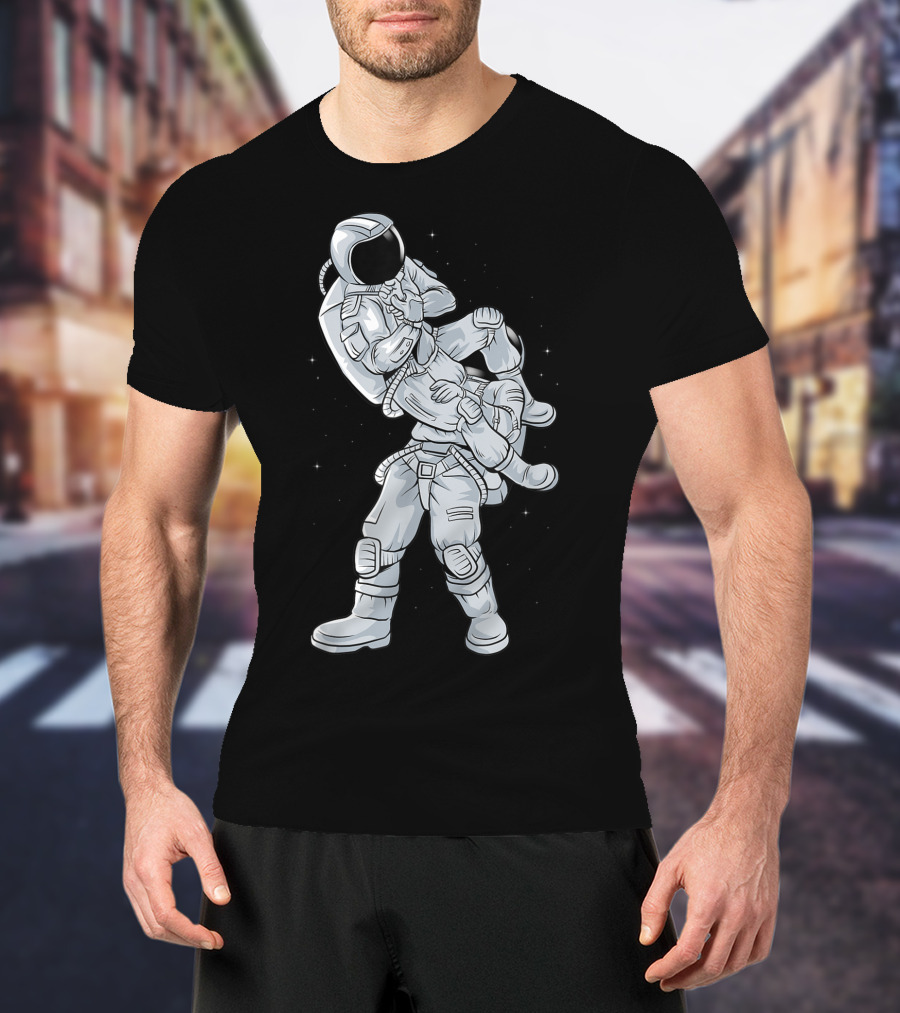 Galaxy Astronaut Armbar BJJ Jiujitsu Technique T-Shirt