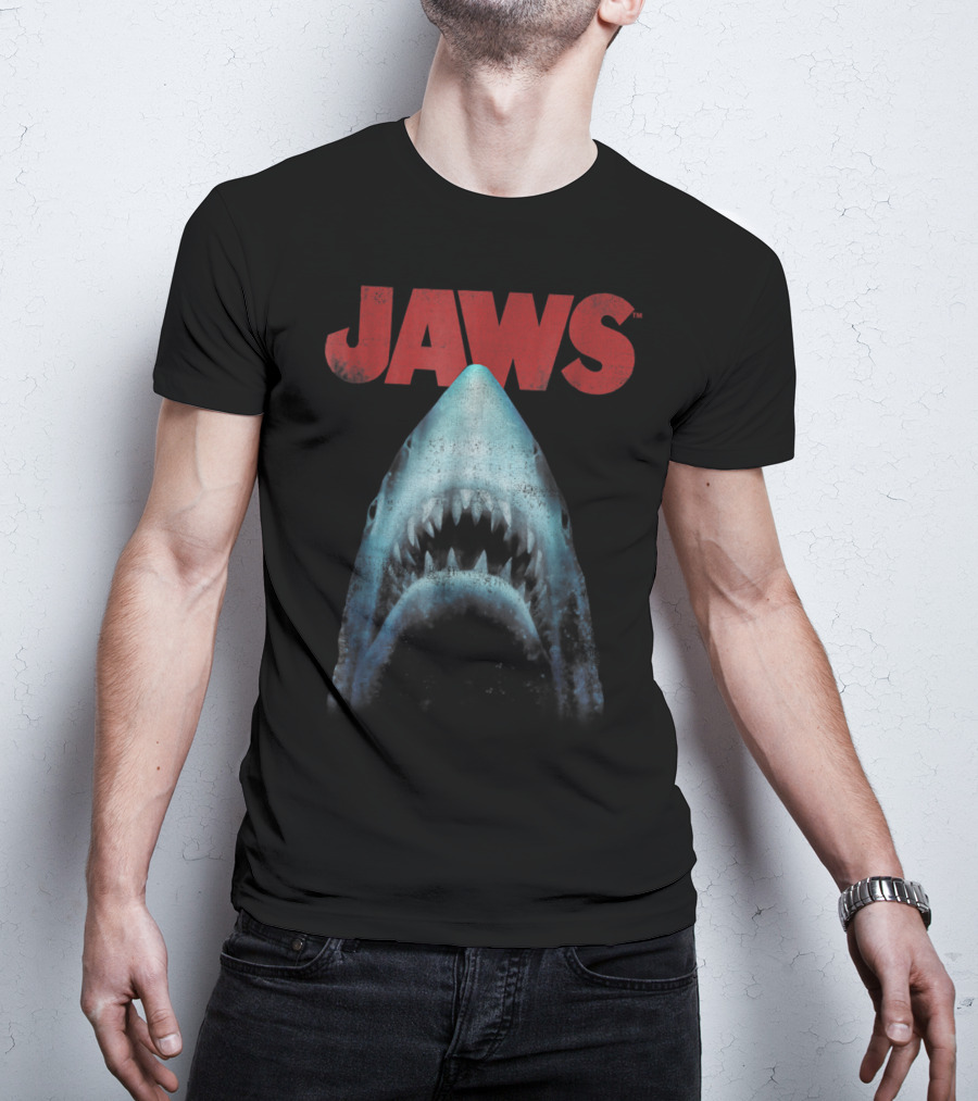 Jaws Classic Movie Shark Closeup T-Shirt
