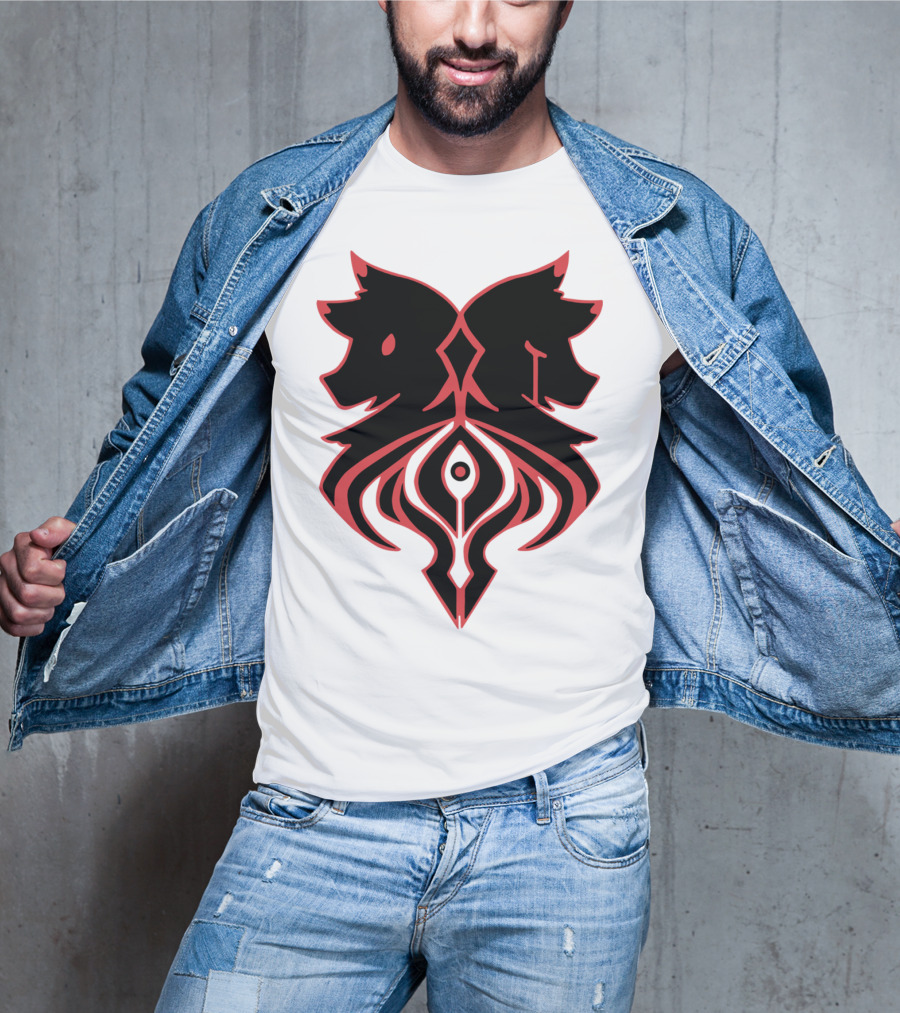 Aaron Lycan Twin Wolf Emblem T-Shirt
