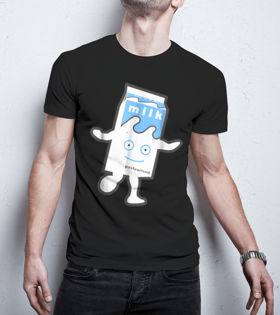 Blur Milky Milk Pasteurised Smiling Carton T-Shirt