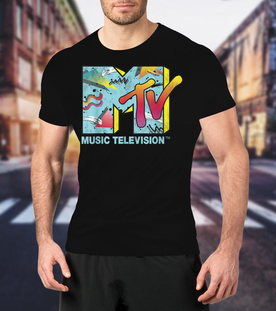 MTV Music Television Vibrant Retro 80s T-Shirt