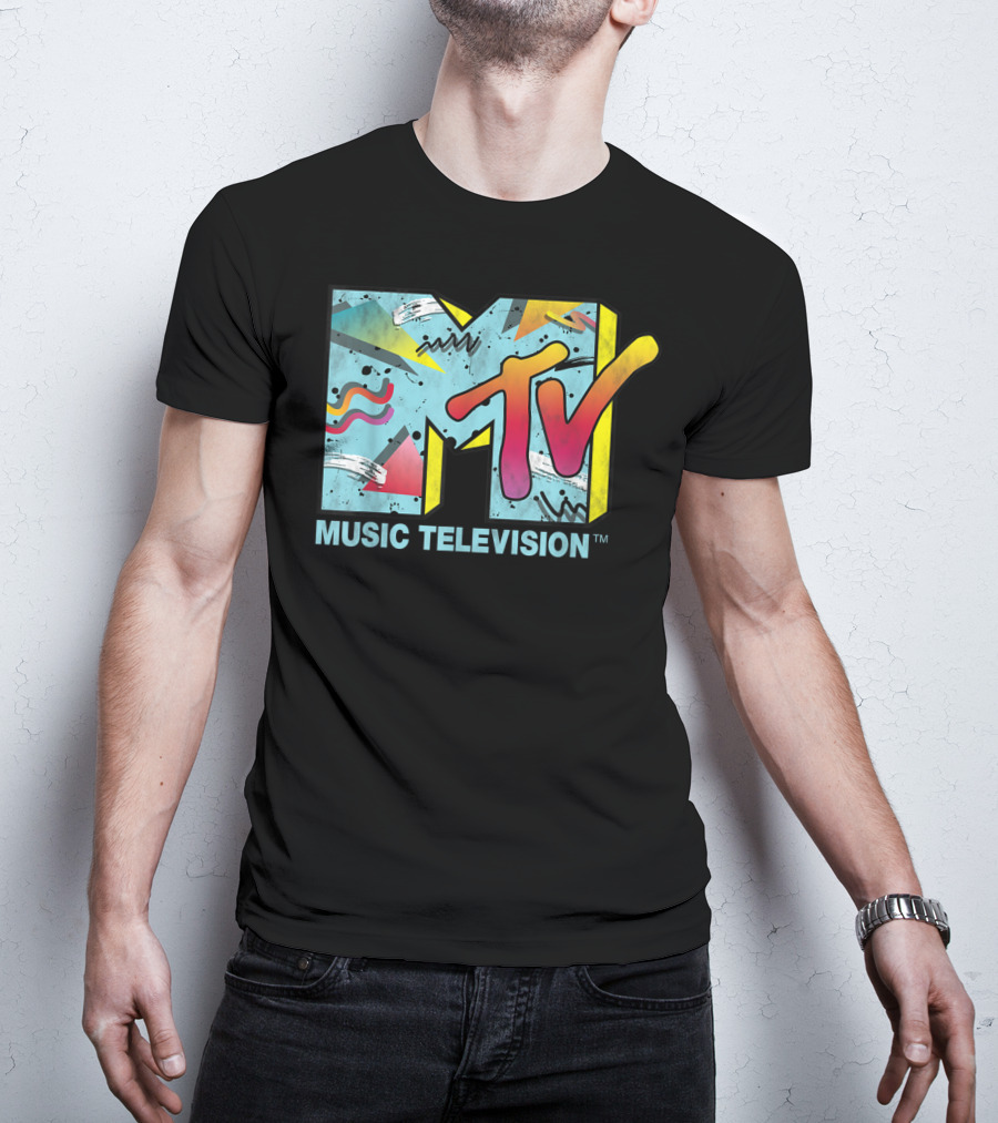 MTV Music Television Vibrant Retro 80s T-Shirt
