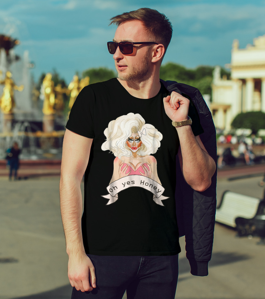 Oh Yes Honey Drag Queen Doll Face T-Shirt