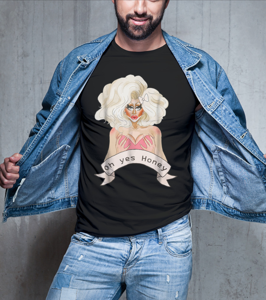 Oh Yes Honey Drag Queen Doll Face T-Shirt