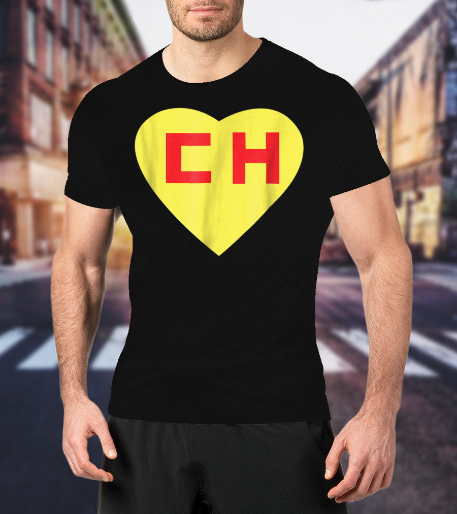 CH Heart El Chapulin Mexican Super Hero Colorado T-Shirt