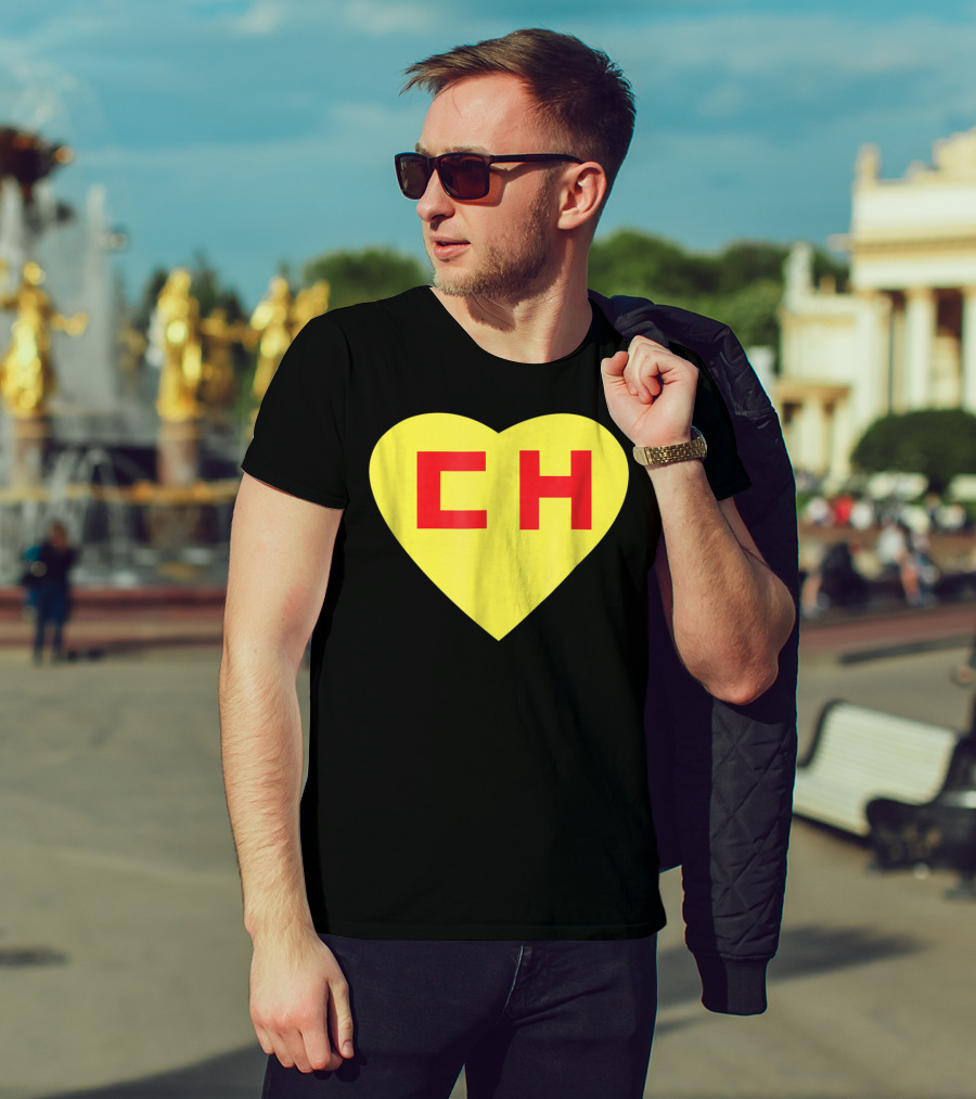 CH Heart El Chapulin Mexican Super Hero Colorado T-Shirt