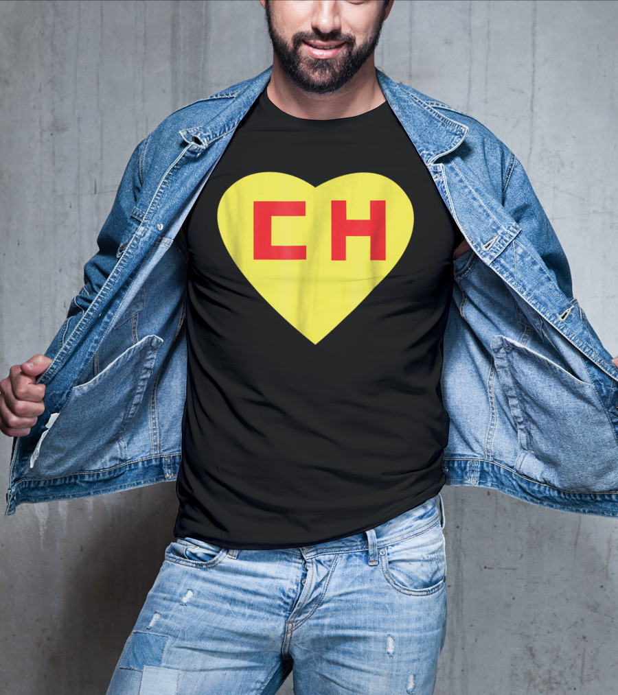 CH Heart El Chapulin Mexican Super Hero Colorado T-Shirt