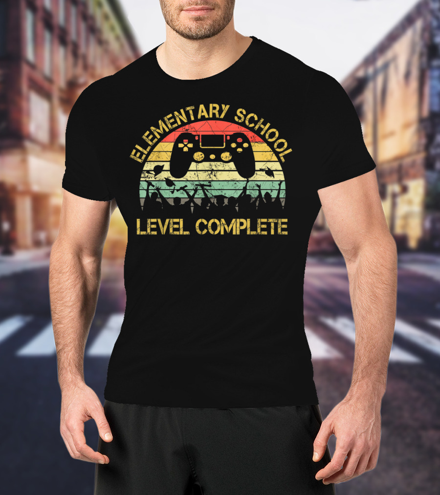 Elementary School Level Complete Gamer Graduation T-Shirt