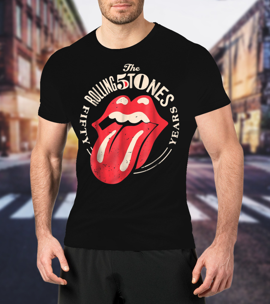 The Rolling Stones Fifty Years 5 Tongue Lips T-Shirt