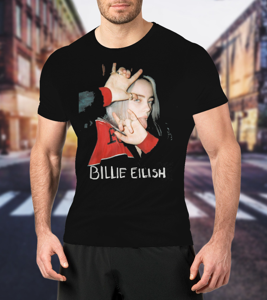 BILLIE EILISH Photo With Hand Sign T-Shirt