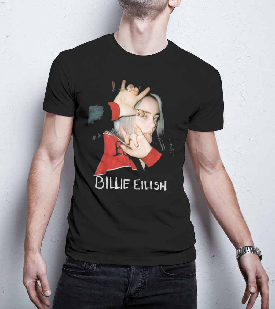 BILLIE EILISH Photo With Hand Sign T-Shirt