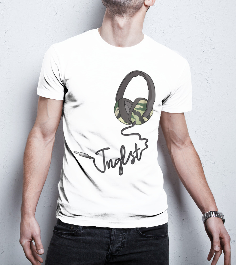 Jungle Music Junglist Drum And Bass Headphones Camo T-Shirt