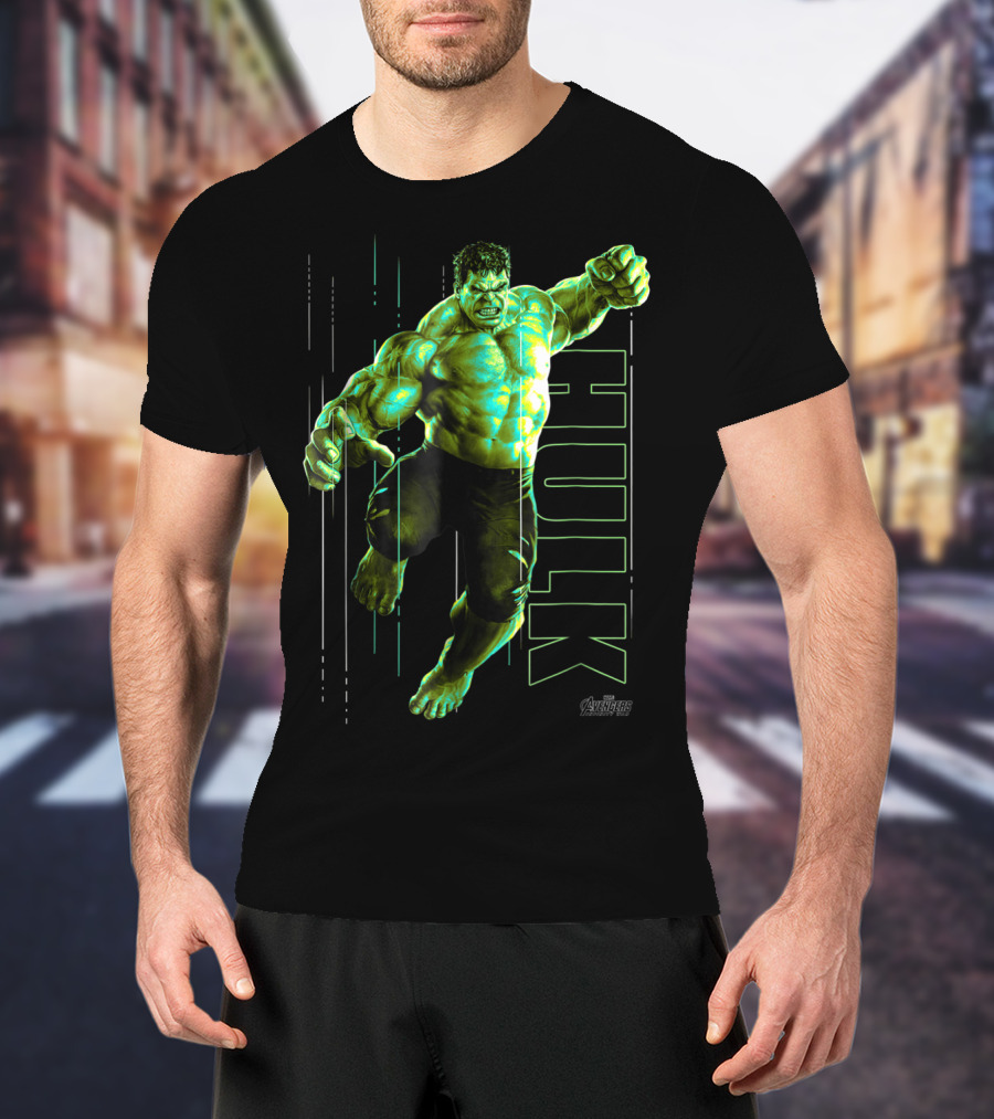Marvel Avengers Infinity War Hulk Jump Smash T-Shirt