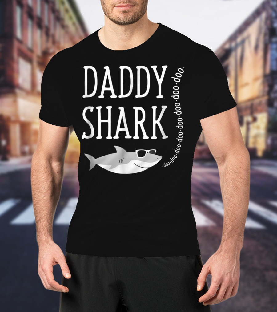 Daddy Shark Doo Doo Sunglasses T-Shirt