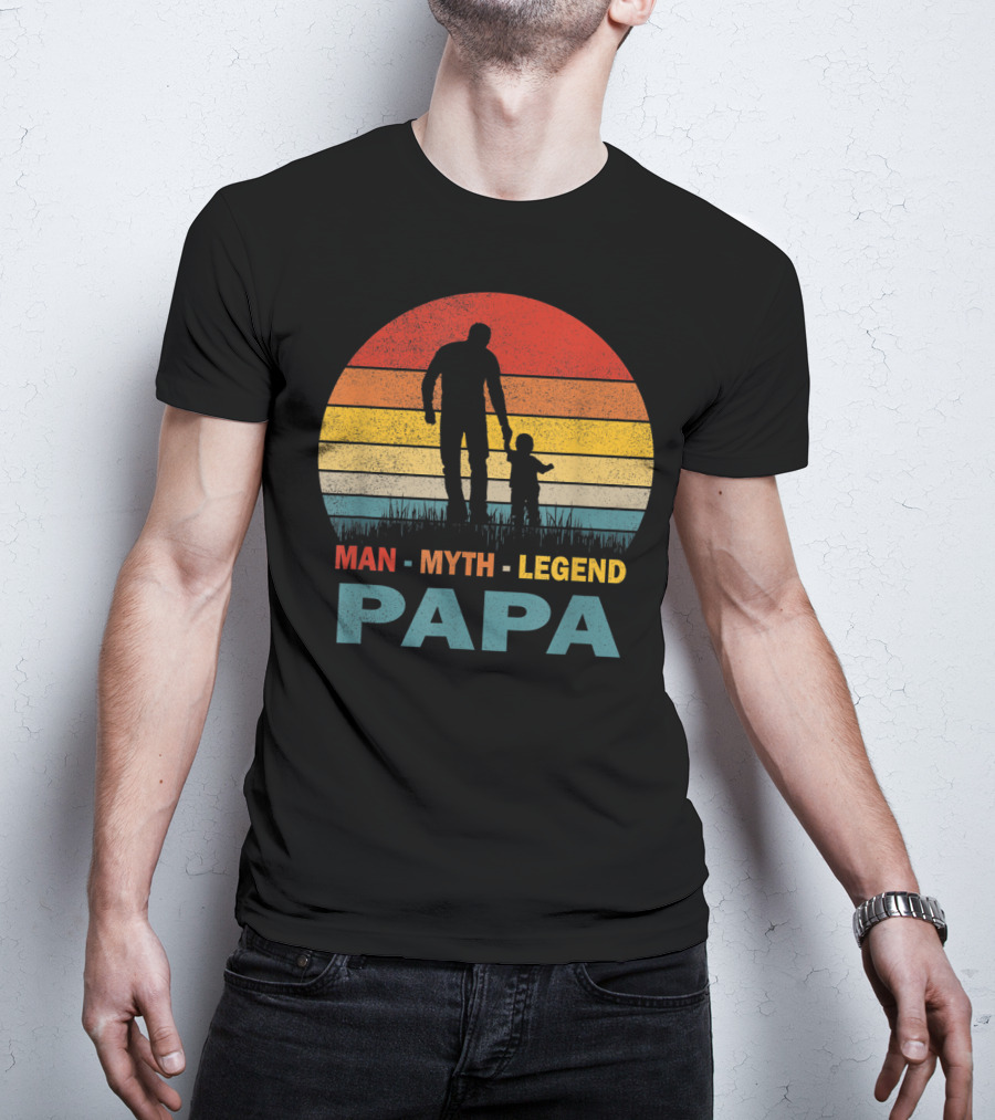 PAPA Man Myth Legend Mens Papa T-Shirt