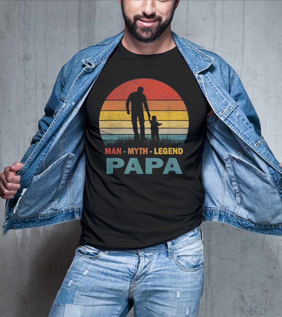 PAPA Man Myth Legend Mens Papa T-Shirt
