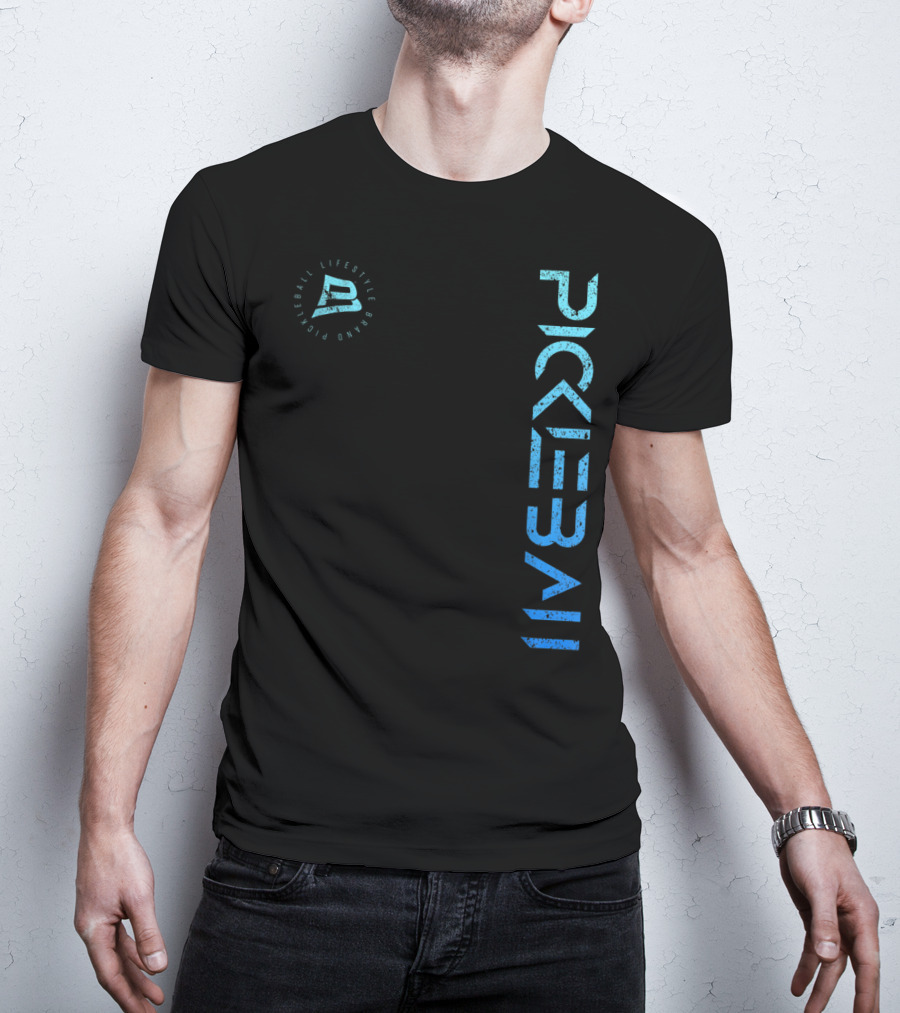Pickleball Lifestyle Brand Distressed Blue Gradient T-Shirt